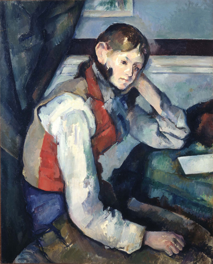 The Boy In The Red Vest By Paul Cezanne