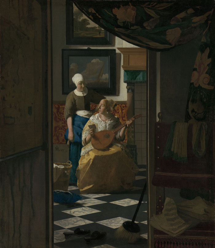 The Love Letter By Johannes Vermeer