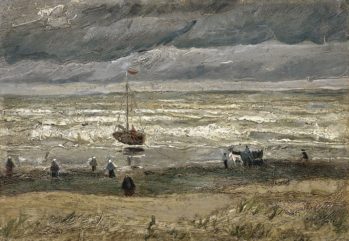 Beach At Scheveningen In Stormy Weather By Vincent Van Gogh