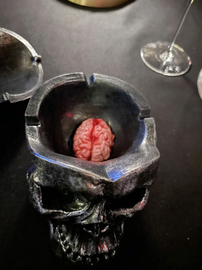 Chilled Monkey Brains! Or Jello, Served In A Silver Skull. You Decide