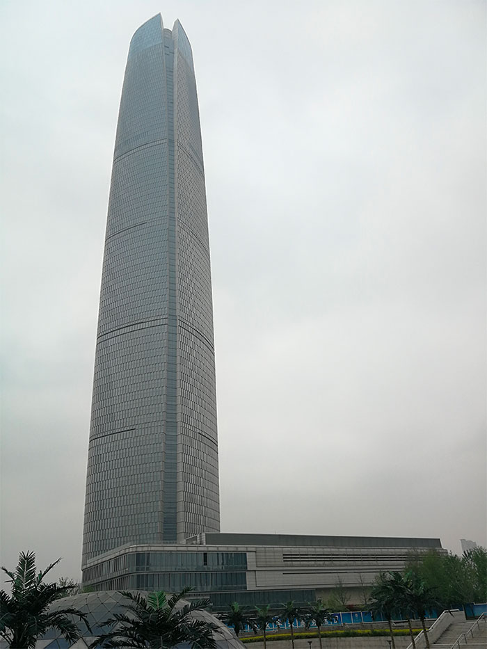 Picture of Wuhan Center Tower near other buildings