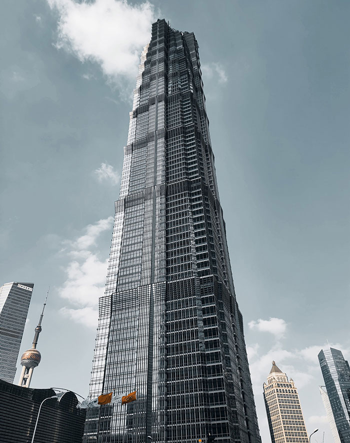 Picture of Jin Mao Tower near other buildings