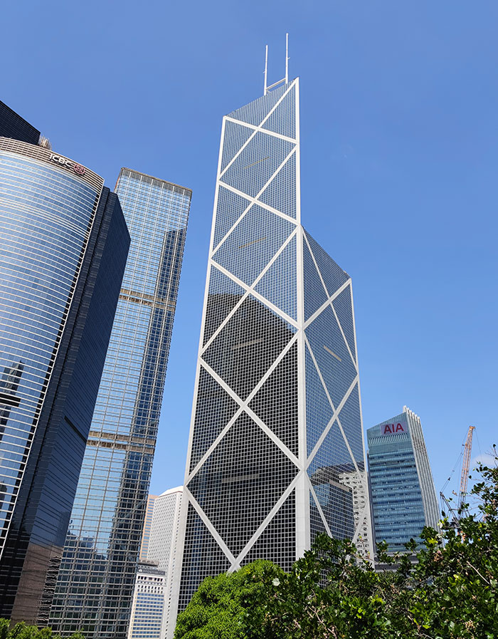 Picture of Bank Of China Tower near other buildings