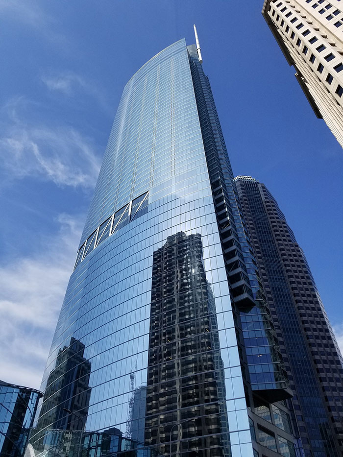 Picture of Wilshire Grand Center near other buildings