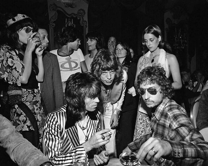 Mick Jagger, Keith Richards And Bob Dylan