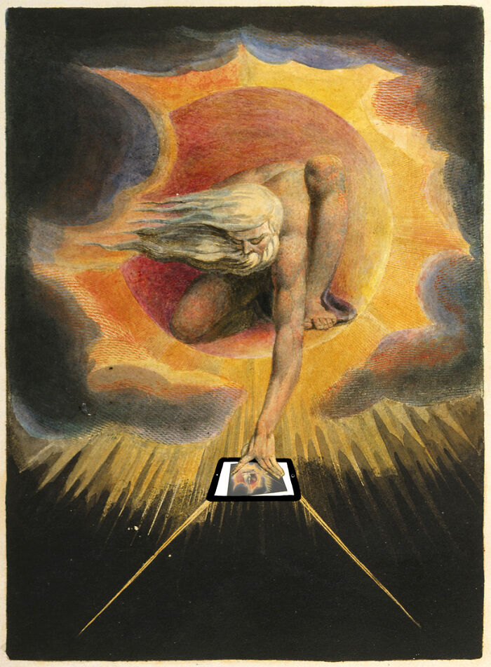"Multi Touch Zoom" Based On "The Ancient Of Days" By William Blake (1794)