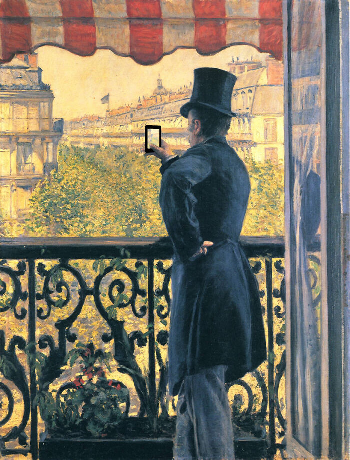 "Balcony" Based On "Man On A Balcony" By Gustave Caillebotte (1880)