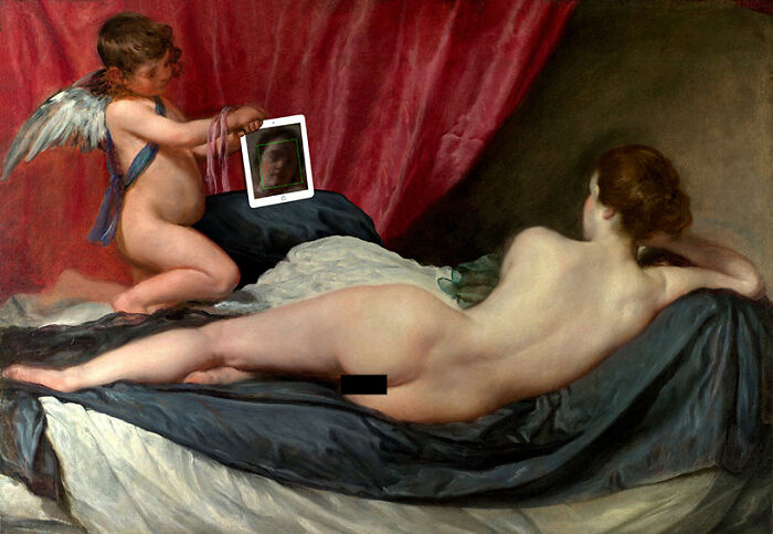"Her Mirror" Based On "Rokeby Venus" By Diego Velázquez (1647–51)