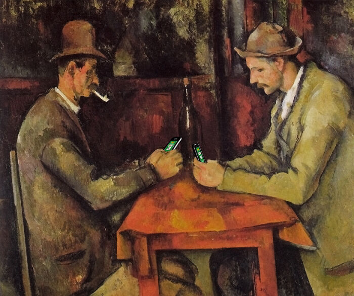 "The Card Player" Based On "The Card Players" By Paul Cézanne (1894–95)