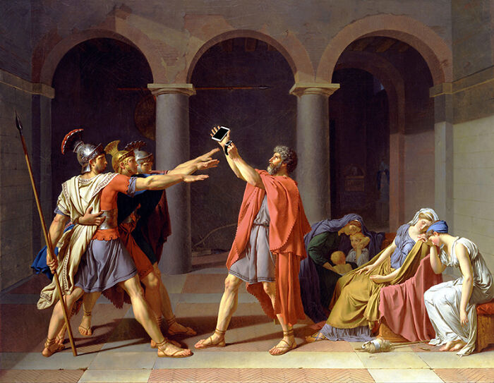 "Wearable" Based On "Oath Of The Horatii" By Jacques-Louis David (1784)