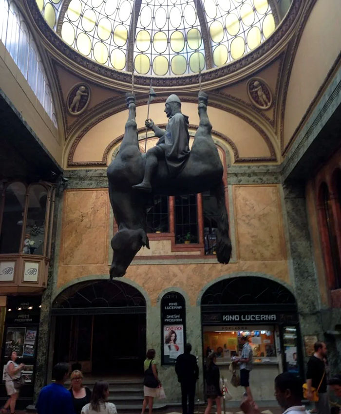 I Was In Prague And Saw This Sculpture In The Mall