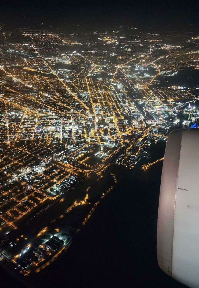 Buffalo, NY Grid At Night
