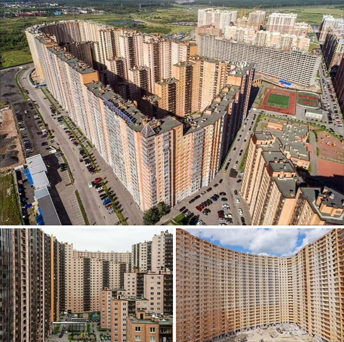 In Russia, St Petersberg There Is A Apartment Building That Houses Over 18 000 People