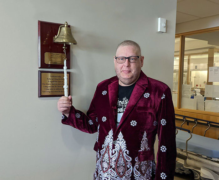 Last Chemo Session Today. I Got To Ring The Bell