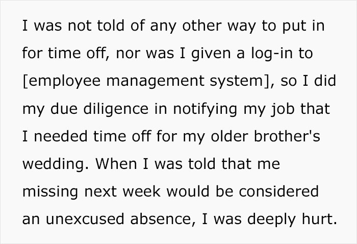 "Tell Me You Are American Without Telling": Woman Stands Up For Her Priorities And Quits Job To Attend Brother's Wedding After Getting Support Online "Tell Me You Are American Without Telling": Woman Stands Up For Her Priorities And Quits Job To Attend Brother's Wedding After Getting Support Online