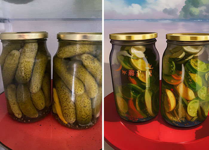 Canned Gherkins Overlooking The Lagoon