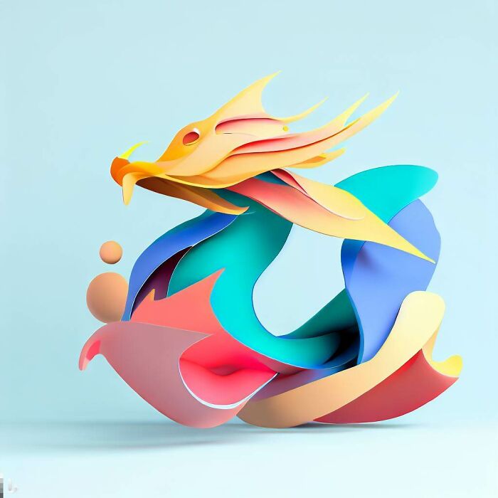 Abstract 3D Dragon