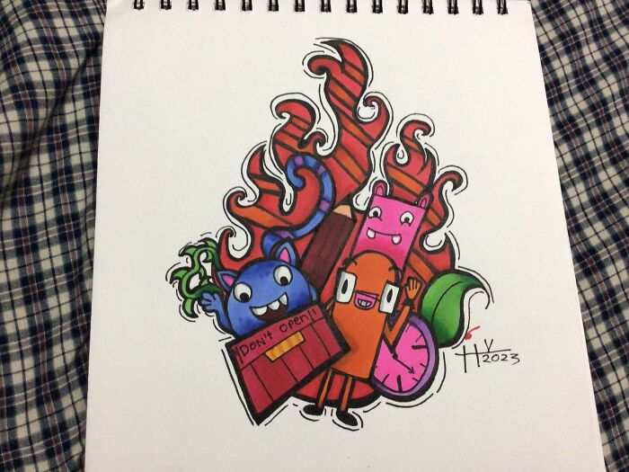 I Made These Artworks Inspired By Other Marker Creators