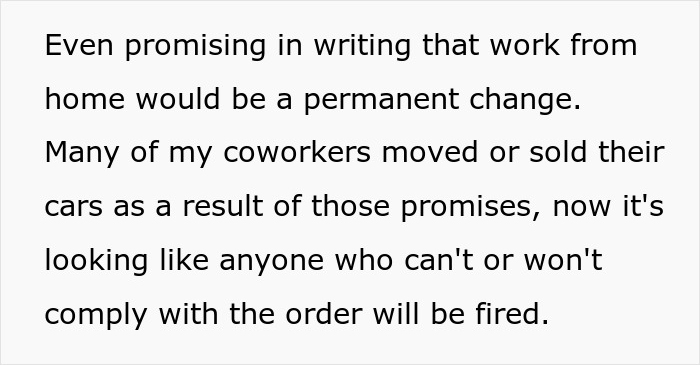 Company Breaks Promise That “Working From Home Would Be Permanent” And Workers Are Angry Company Breaks Promise That “Working From Home Would Be Permanent” And Workers Are Angry