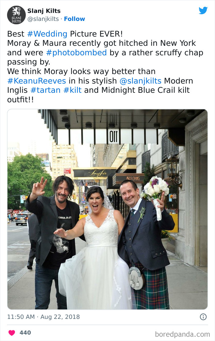 Keanu Reeves Has Begun To Make A Name For Himself As A Celebrity Wedding Crasher
