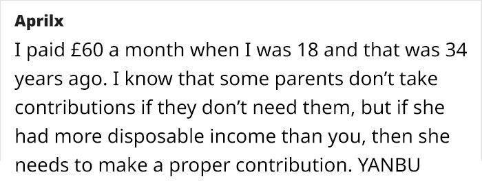 Mom Asks 18-Year-Old Daughter To Contribute £75 To Bills Since She Has A Job, The Daughter Finds It Outrageous
