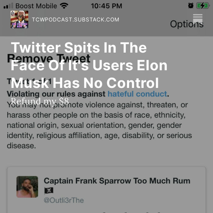 Twitter Spits In The Face Of It's Users Elon Musk Has No Control Twitter Spits In The Face Of It's Users Elon Musk Has No Control