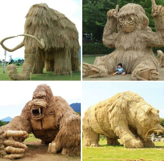 The Giant Straw Sculptures Of The Wara Art Festival In Japan