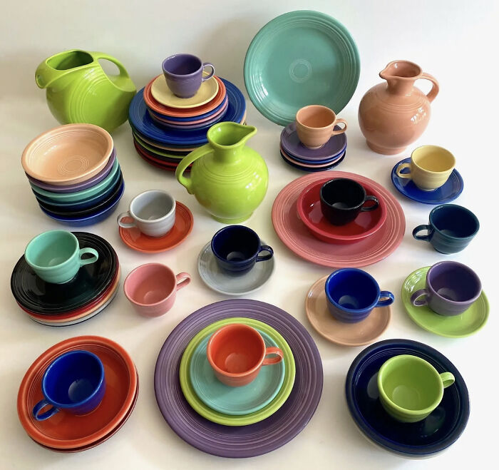 Fiestaware By Homer Laughlin. Safe In Dishwasher, Microwave & Oven. Made In USA And Totally Iconic