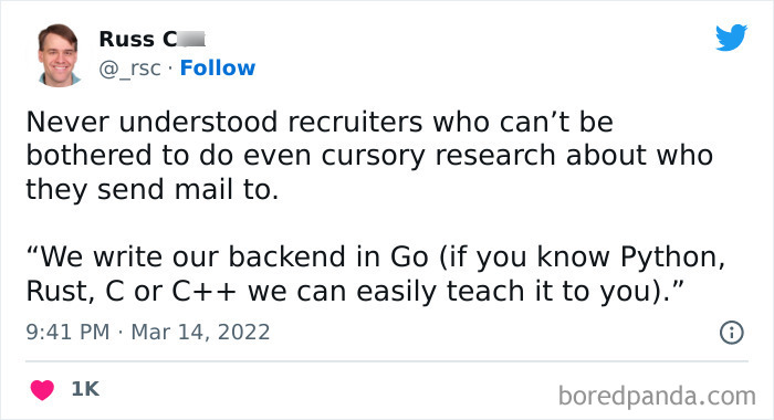 One Of The Early Developers Of The Go Programming Language Is Being Told By A Recruiter They Can Teach Him Go If He Doesn‘T Know It Yet