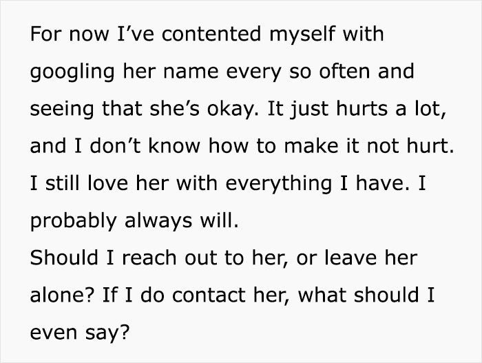 Man Asks Internet For Advice If He Should Contact GF After Being Incarcerated For 9 Years And Losing Touch Man Asks Internet For Advice If He Should Contact GF After Being Incarcerated For 9 Years And Losing Touch