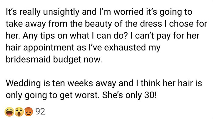 Bride Makes A Post About Her Bridesmaid’s Looks, Wondering What To Do, Gets Destroyed Instead