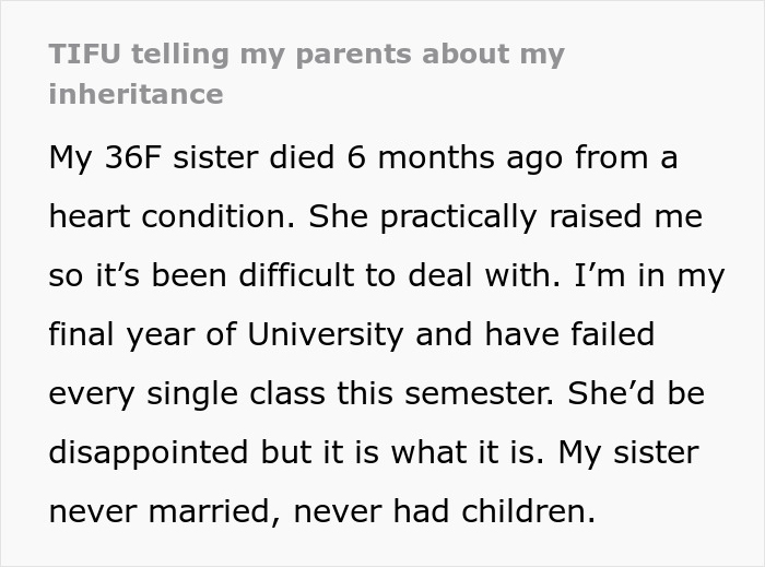 Parents Sue Second Child After First-Born Dies Without Leaving Them Anything Parents Sue Second Child After First-Born Dies Without Leaving Them Anything