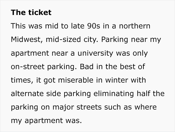 "Don't you want to tell me what the parking ticket is for?  OK": Guy shares how he proved a city-written parking ticket wrong