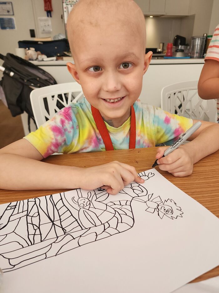 This Boy Is Fighting Rare Brain Cancer One Painting At A Time This Boy Is Fighting Rare Brain Cancer One Painting At A Time