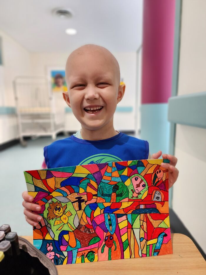 This Boy Is Fighting Rare Brain Cancer One Painting At A Time This Boy Is Fighting Rare Brain Cancer One Painting At A Time