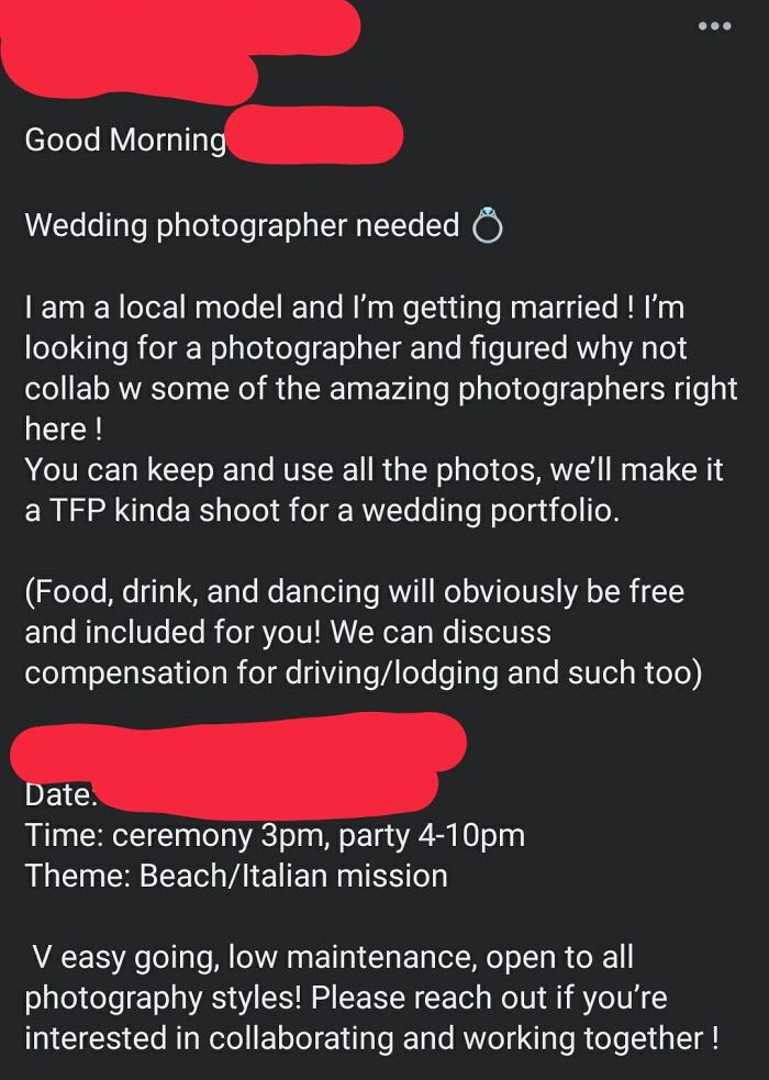 "You Will Be Hearing From My Lawyer": Woman Demands A Refund From Her Wedding Photographer After She Gets Divorced "You Will Be Hearing From My Lawyer": Woman Demands A Refund From Her Wedding Photographer After She Gets Divorced
