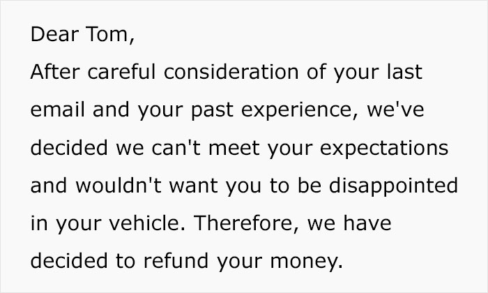 Customer’s Entitlement Backfires When Car Dealership Cancels The Deal Last-Minute And Sells The Vehicle To Someone Else 