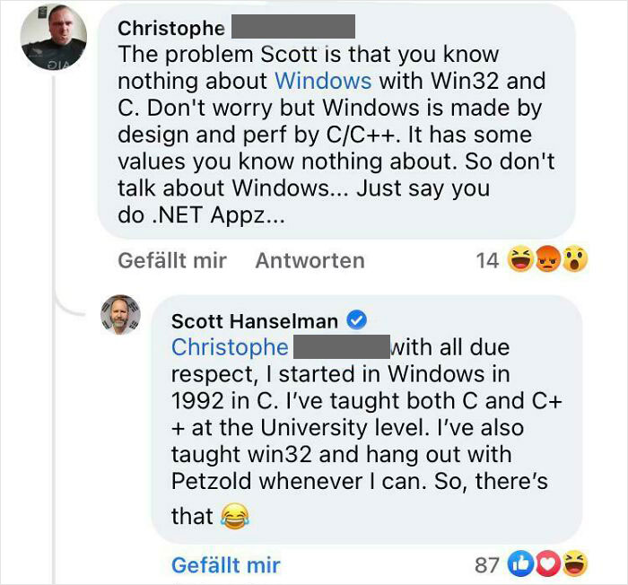 Yeah, Scott‘S A Well Known Microsoft Mvp With A Long History In Tech (And With Ms), But Sure He Doesn‘T Know Anything About Windows
