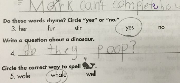 A Kid Asked The Dinosaur Can They Poop
