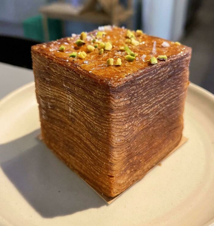 Cube Croissant (Filled With Pistachio Creme) - Copenhagen, Denmark