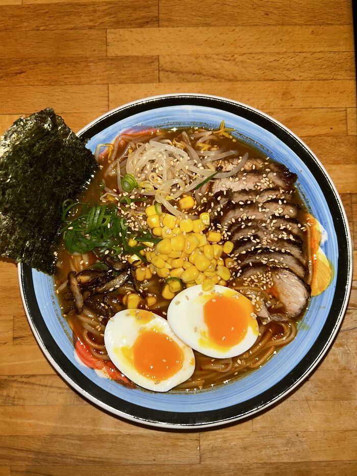 Mi intento de ramen de miso picante 