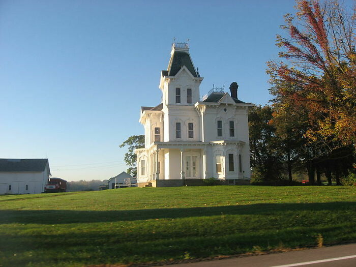 Crittenden Farm, Ohio. Is It Italianate? Is It Second-Empire? Who Cares, It's Gorgeous