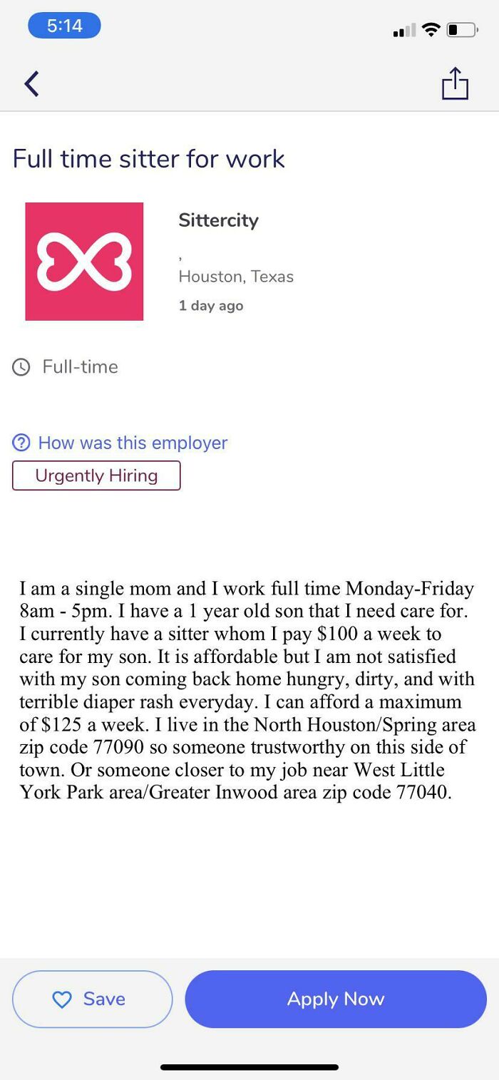 “I Only Pay $100 A Week For A Full Time Parent” 😂