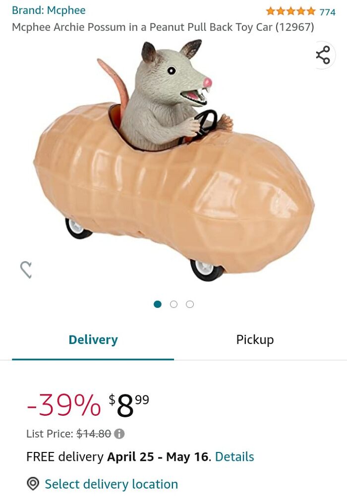 Possum With A Peanut!