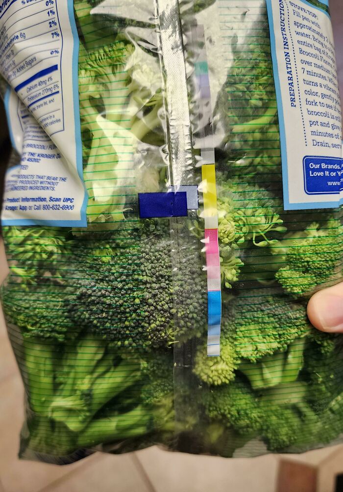 This Packaging Uses An Optical Illusion To Make The Vegetables Look More Green