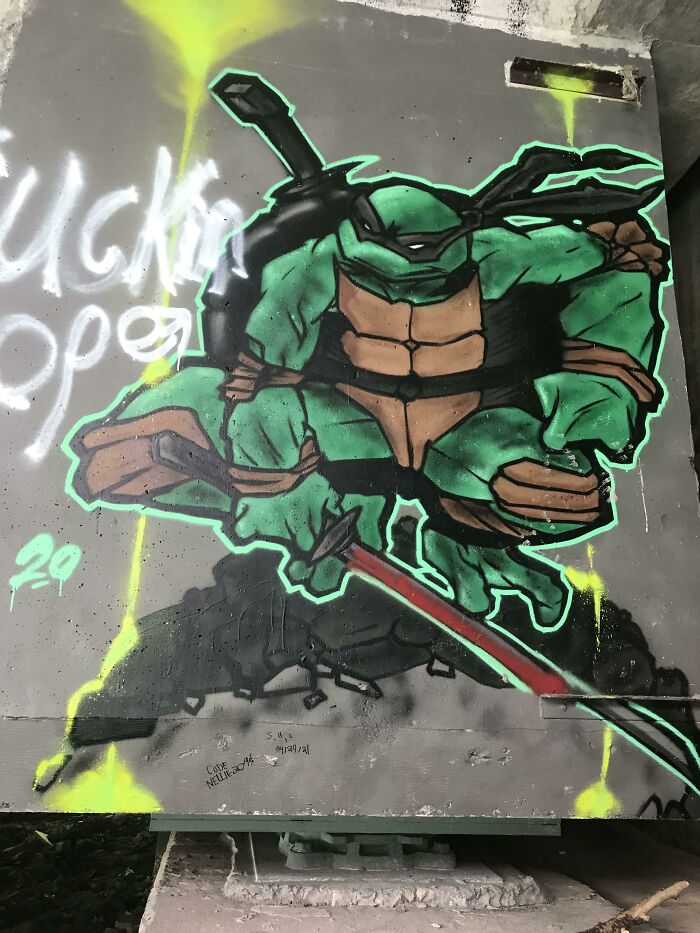 Usually Graffiti In My City Sucks, But This Has To Be One Of The Greatest Pieces Of Art I Have Ever Seen