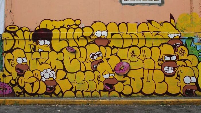 Simpsons Wall