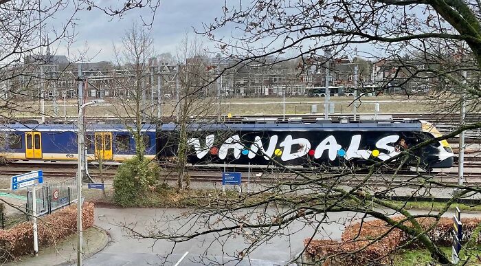Vandals On A Dutch Train