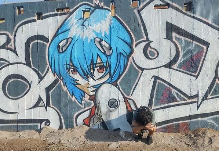 Rei Ayanami Graffiti En Arica
