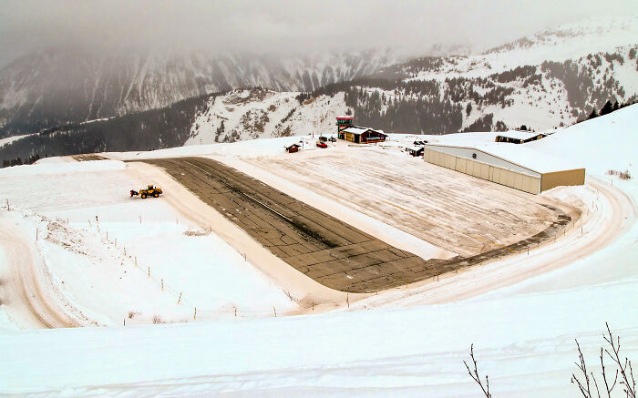 Picture of Courchevel airport in France